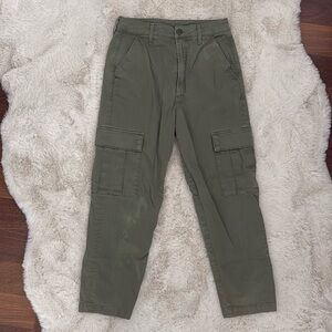 Mother Green Cargo Pants